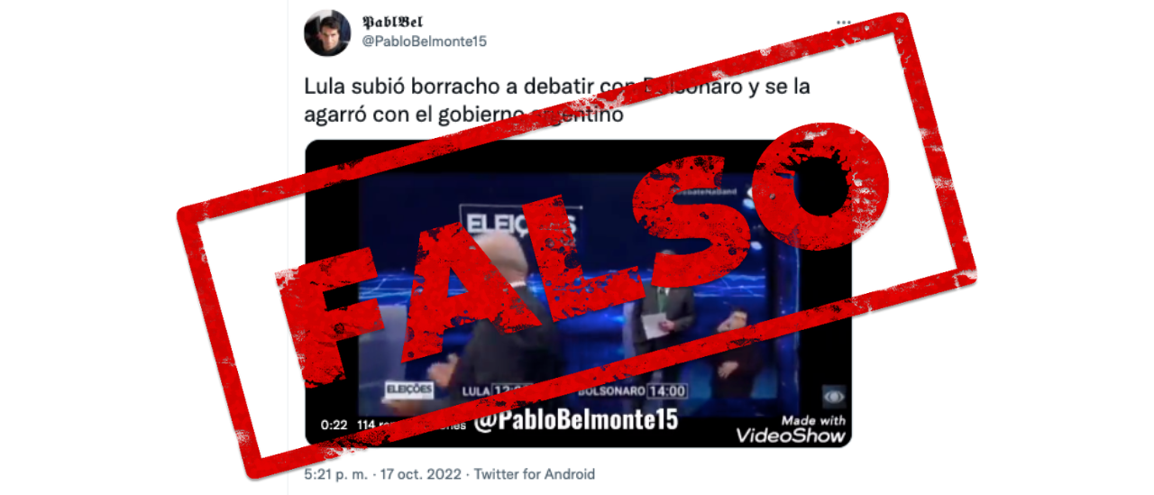 No, Lula Da Silva no estaba borracho en el debate con Jair Bolsonaro ni insultó al Gobierno argentino