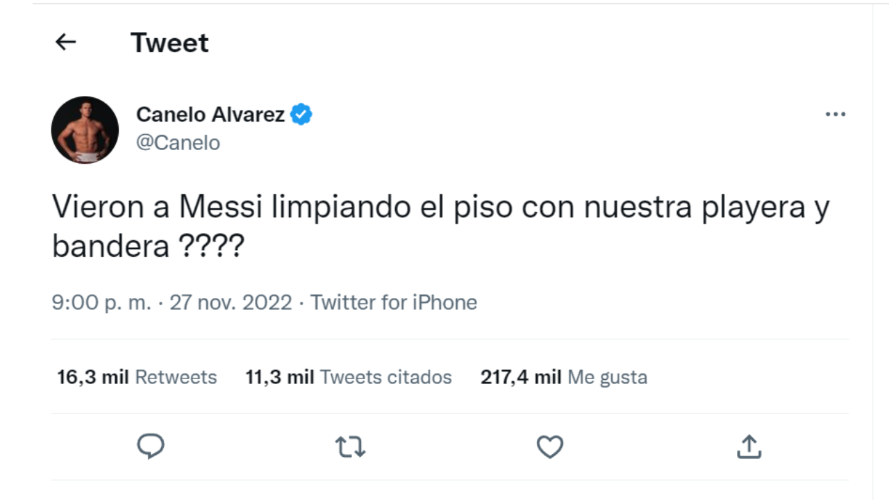 No, Messi no pisó la camiseta de México durante los festejos por la victoria en el Mundial de Qatar 2022