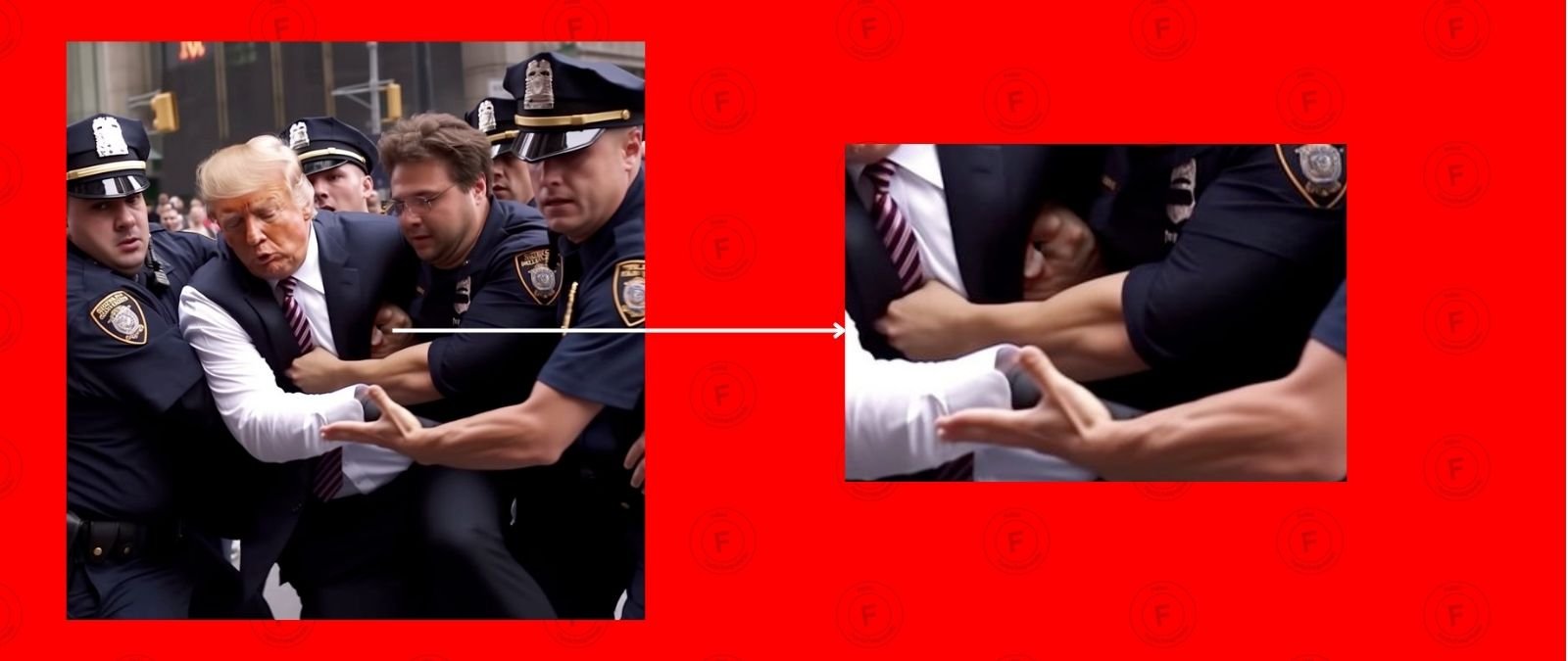 Son falsas las fotos de Donald Trump siendo arrestado, son imágenes creadas con inteligencia artificial