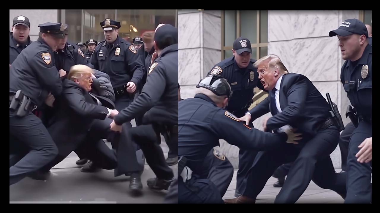 Son falsas las fotos de Donald Trump siendo arrestado, son imágenes creadas con inteligencia artificial