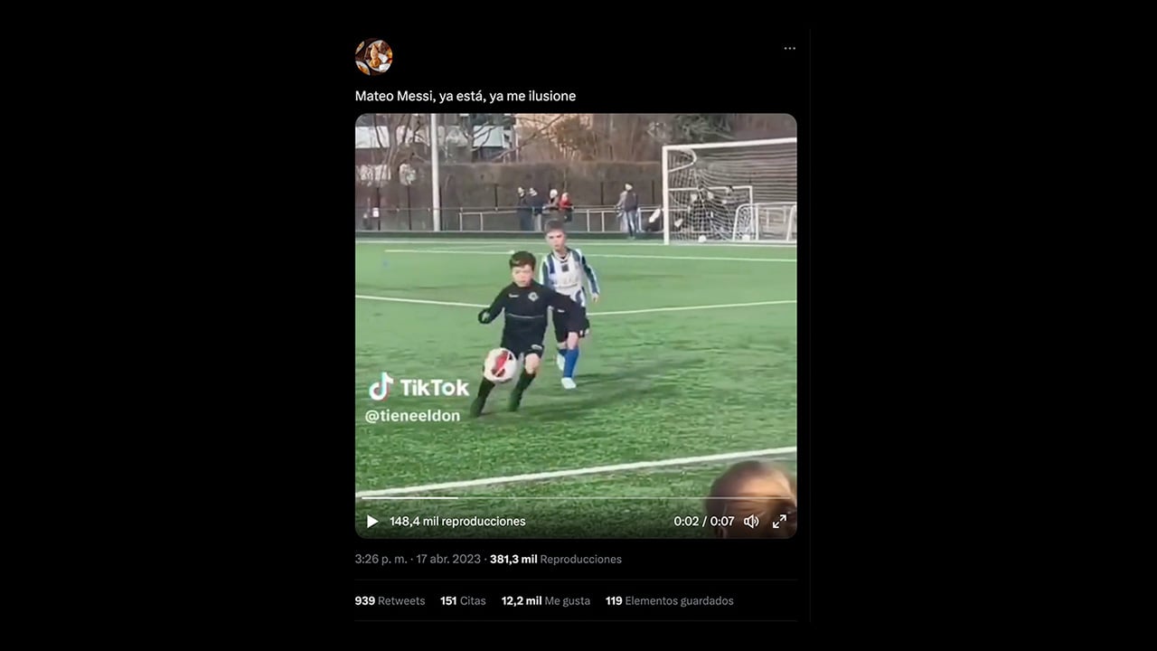 No, Mateo Messi no es quien aparece en este video viral