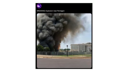 Es falso que hubo una explosión en el Pentágono: es una imagen creada con inteligencia artificial