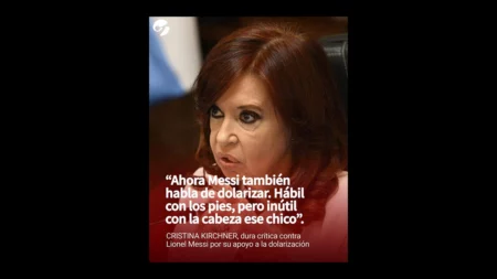 No, Cristina Fernández de Kirchner no dijo: “Ahora Messi también habla de dolarizar”