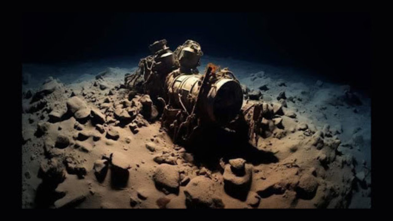 Es falsa la foto del submarino Titan implosionado en el fondo del océano