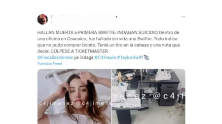 Es falso que una fan de Taylor Swift se suicidó en México por no conseguir entradas para el recital