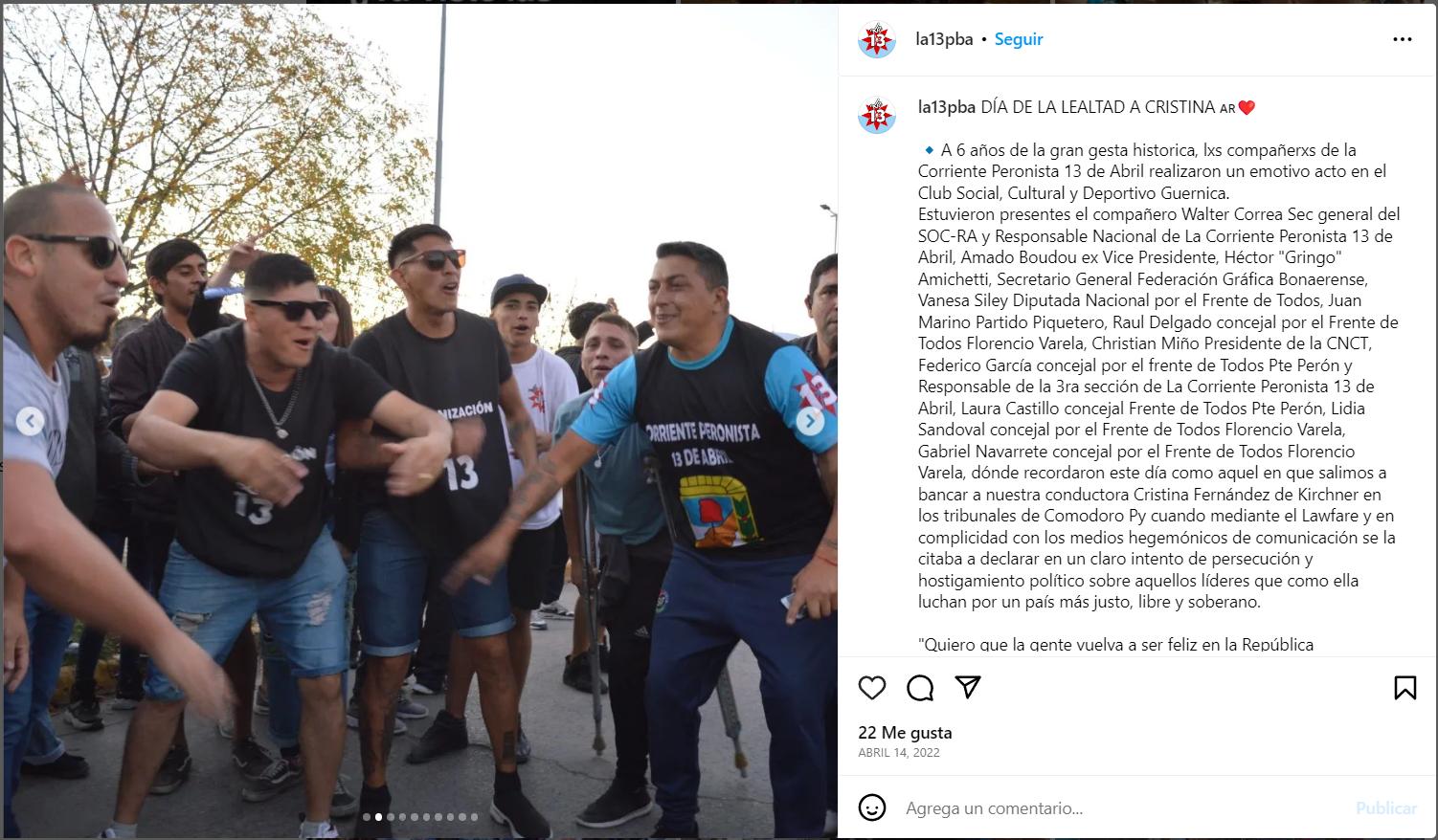 La foto de militantes que tuiteó y luego borró el gobernador Gerardo Morales no es en Jujuy ni es actual
