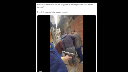 No, este video no muestra un hecho de inseguridad en Rosario: se trata de la escena de una película filmada en la Ciudad de Buenos Aires