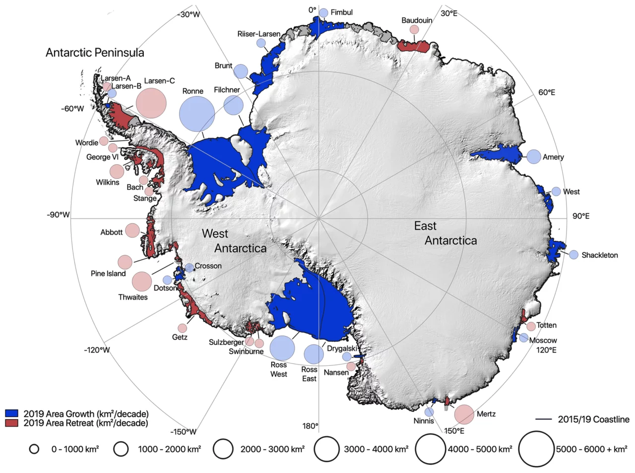 Es falso que la Antártida haya ganado hielo y que esto demuestra que el cambio climático no existe: se trata de una tergiversación de un estudio científico