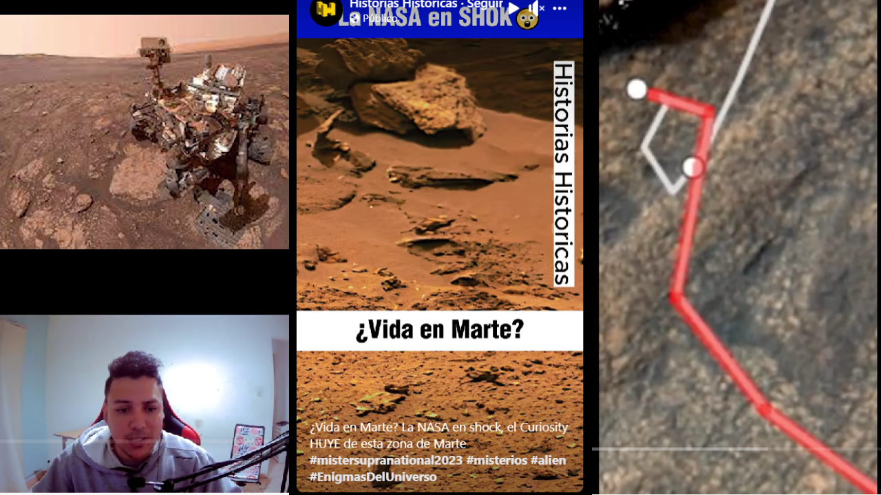 Es falso que el robot Curiosity de la NASA haya encontrado evidencias de vida salvaje en Marte