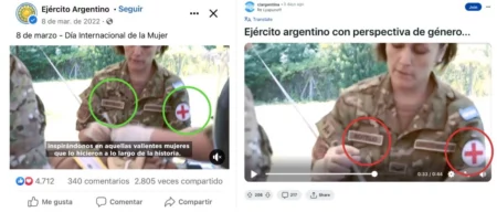 Es falso el video del Ejército argentino que convoca a mujeres trans