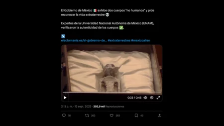 No, no hay evidencia de que los cuerpos presentados en el Congreso de México sean extraterrestres y esto tampoco fue certificado por la UNAM
