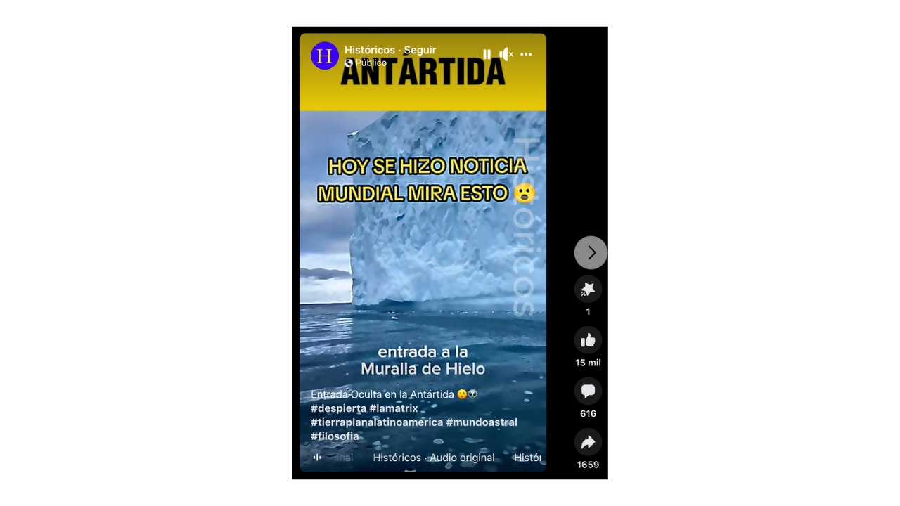 Es falso que la Antártida es una “muralla de hielo” alrededor de una Tierra plana