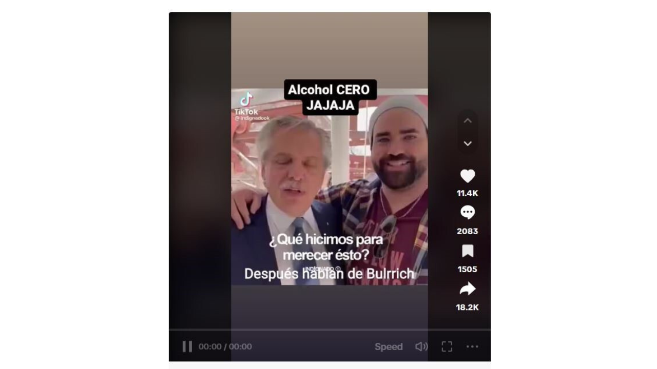Es falso el video de Alberto Fernández donde parece “borracho”: está ralentizado