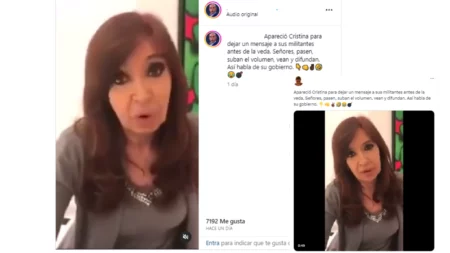 El video de Cristina Fernández de Kirchner en el que llama a votar por Unión Ciudadana es de 2017, no de 2023