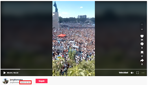 No, este video filmado en Rosario no muestra una marcha “contra el fraude electoral” sino los festejos del Mundial 2022