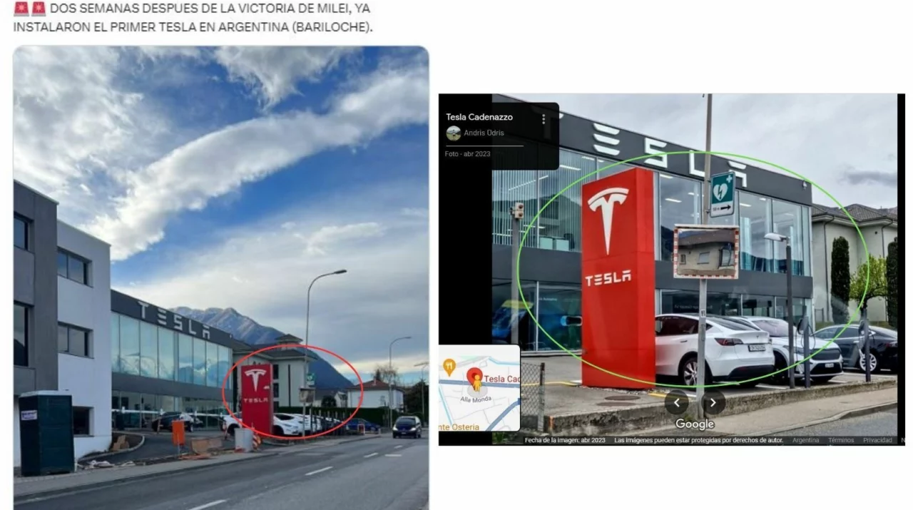Es falso que Tesla abrió locales en la Argentina en diciembre de 2023; las fotos que circulan en redes sociales son de sucursales en Europa