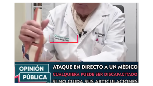 No, Romina Manguel y el médico Ramón Cugat no promueven en este video una supuesta cura para la artritis: las voces están manipuladas