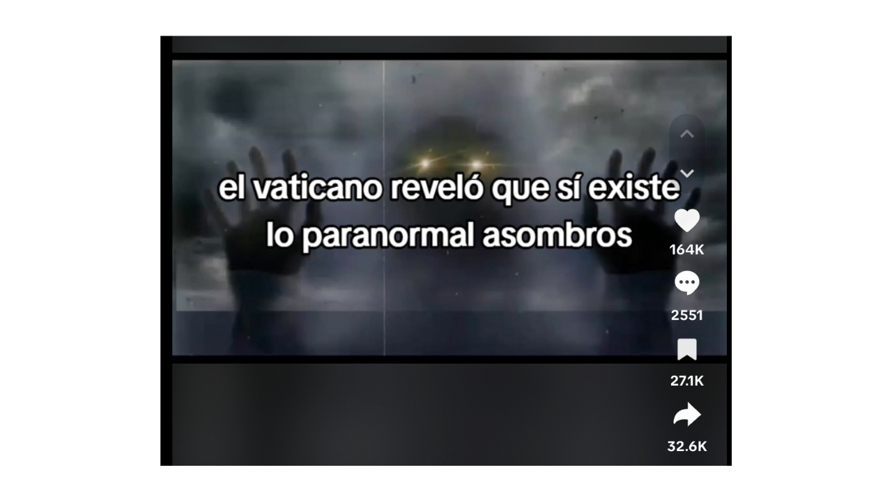 No, el Vaticano no reveló que existe lo paranormal ni que podremos ver este tipo de fenómenos “desde hoy”