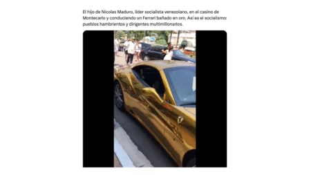 No hay pruebas de que es el hijo de Nicolás Maduro quien aparece en este video en Montecarlo con una Ferrari