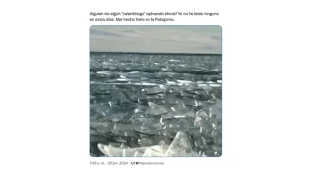 No, este video no muestra un “mar hecho hielo” en la Patagonia argentina: fue grabado en 2020 en Turquía