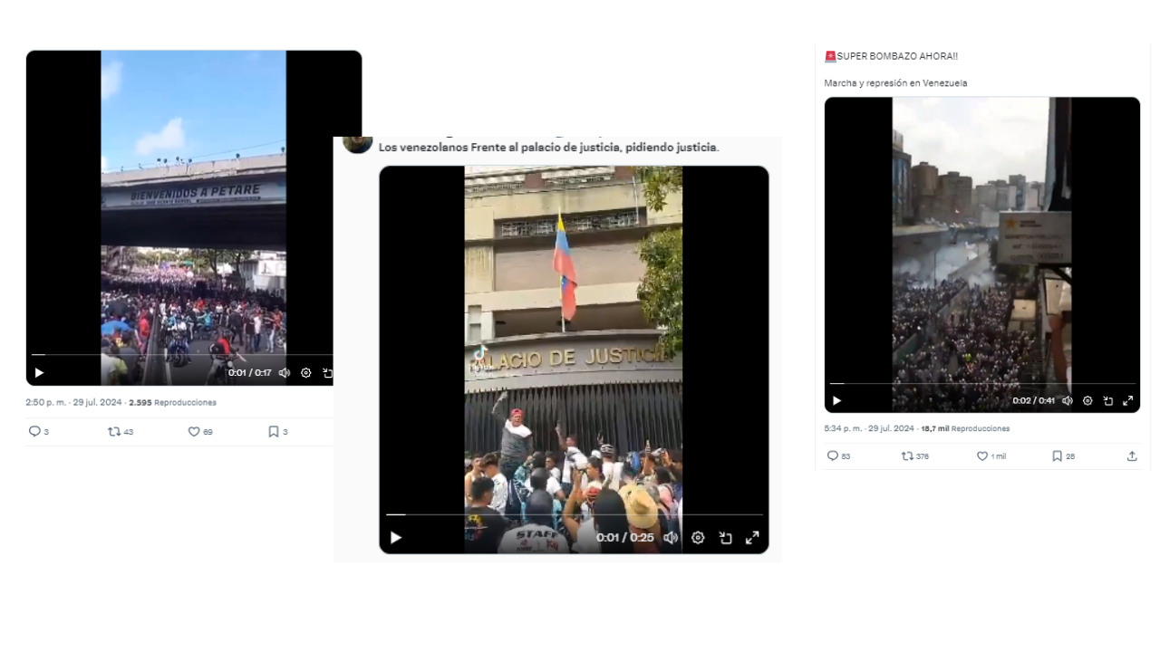 Elecciones en Venezuela: estos videos no corresponden a las protestas después de los resultados