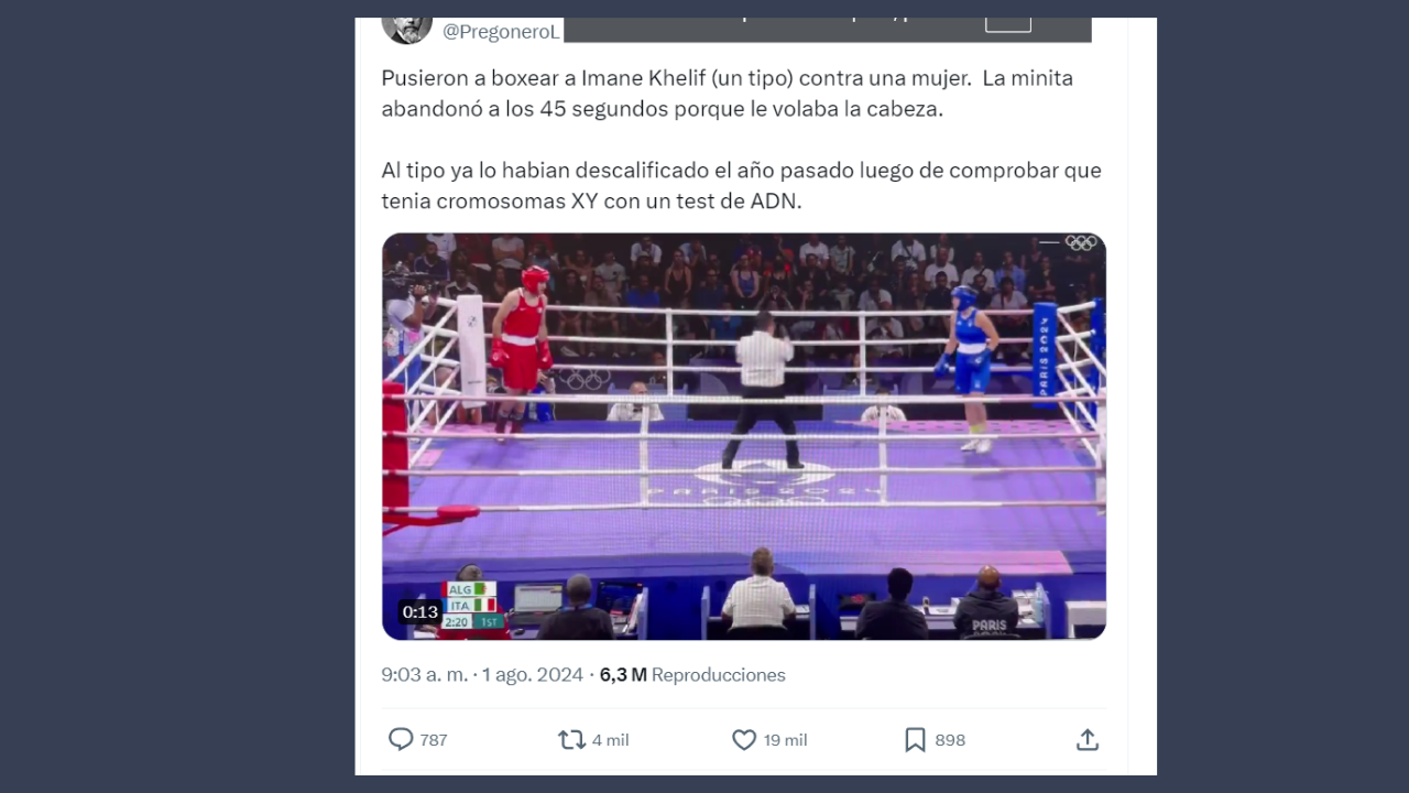 Juegos Olímpicos 2024: no, no hay evidencias de que la boxeadora Imane Khelif sea una mujer trans