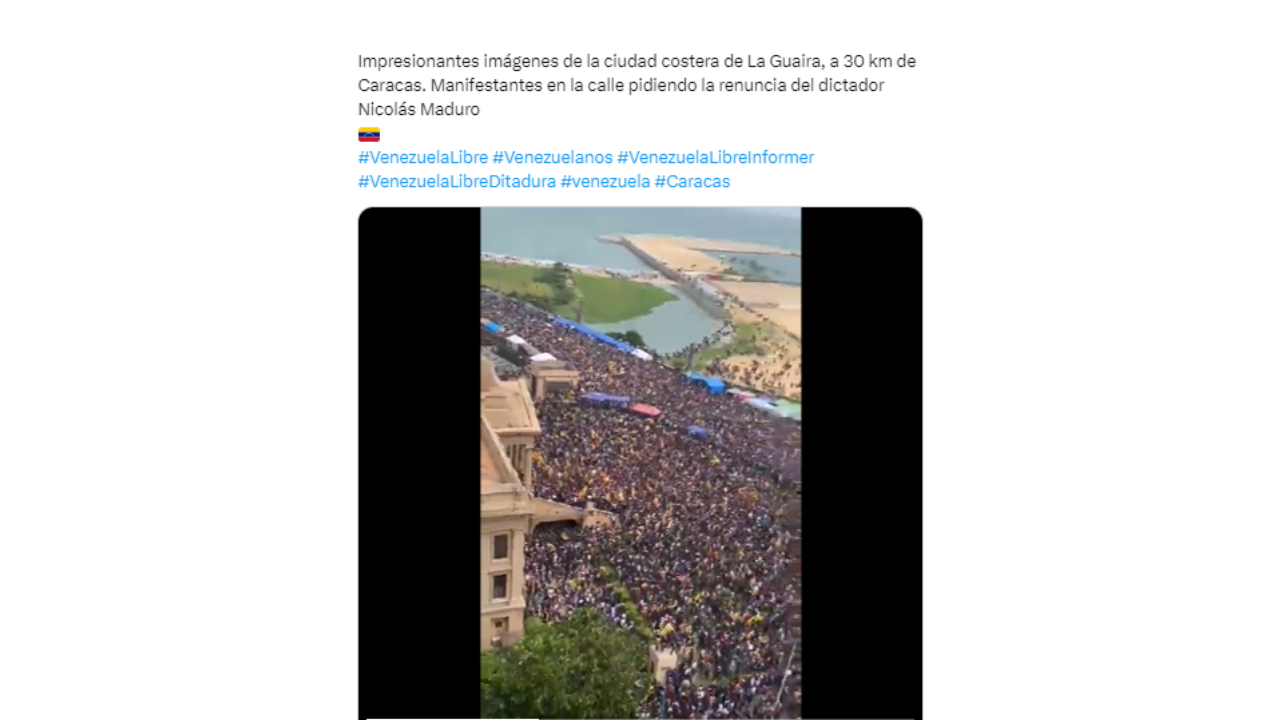 No, este video de una marcha masiva no es de Venezuela tras los comicios: fue grabado en 2022 durante las protestas en Sri Lanka