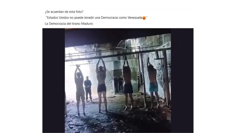 Es falso que este video muestra a opositores torturados en Venezuela: es una escena de la película “Simón”
