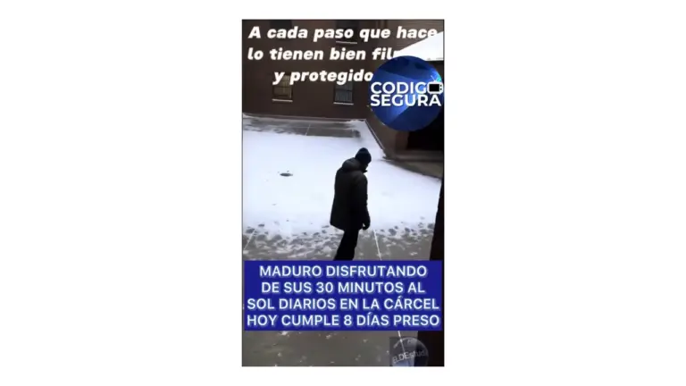 No, este video de Nicolás Maduro caminando en el patio de una prisión no es real: fue hecho con IA