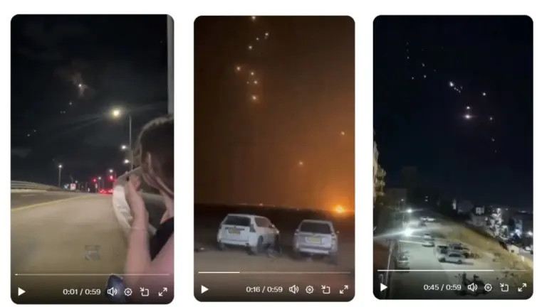 Cuidado con estas imágenes nocturnas de misiles: no corresponden al ataque de Estados Unidos e Israel contra Irán de 2026