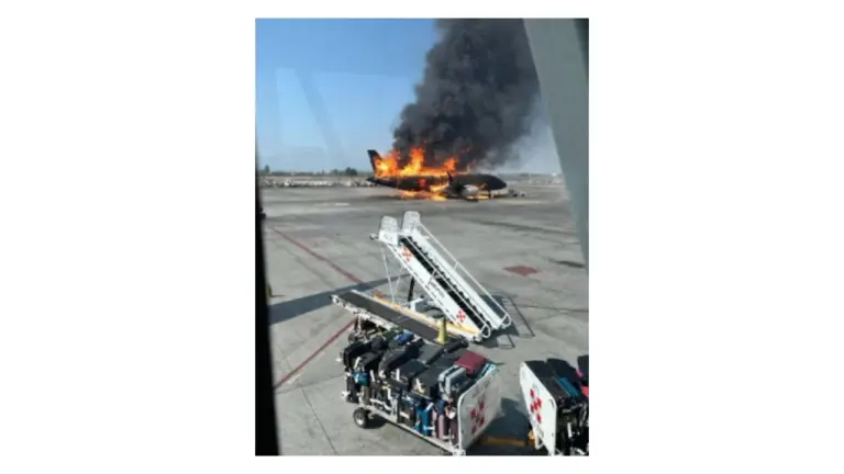 Es falsa la imagen de un avión incendiado en el aeropuerto de Guadalajara&nbsp;tras la captura y muerte de “El Mencho”