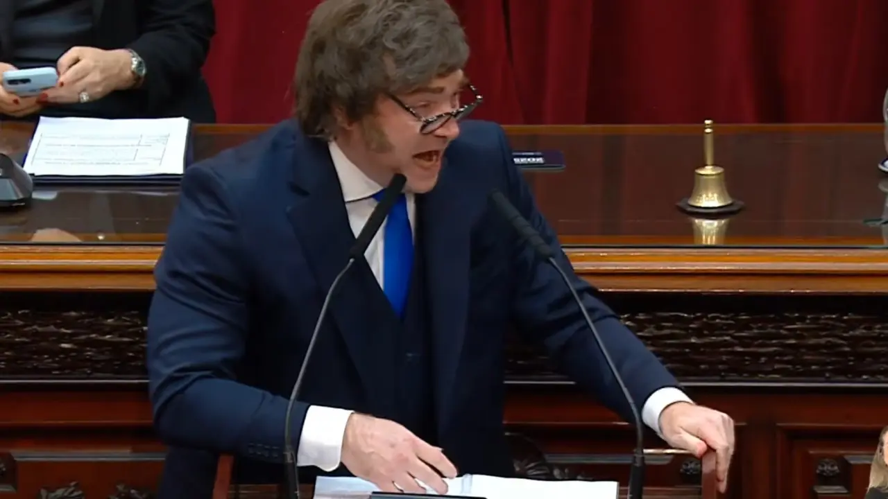Javier Milei, en la apertura de sesiones 2026, sobre la pobreza: “Pasamos de un nivel heredado del 57% a una tasa del 30% en lo que va de nuestra gestión”