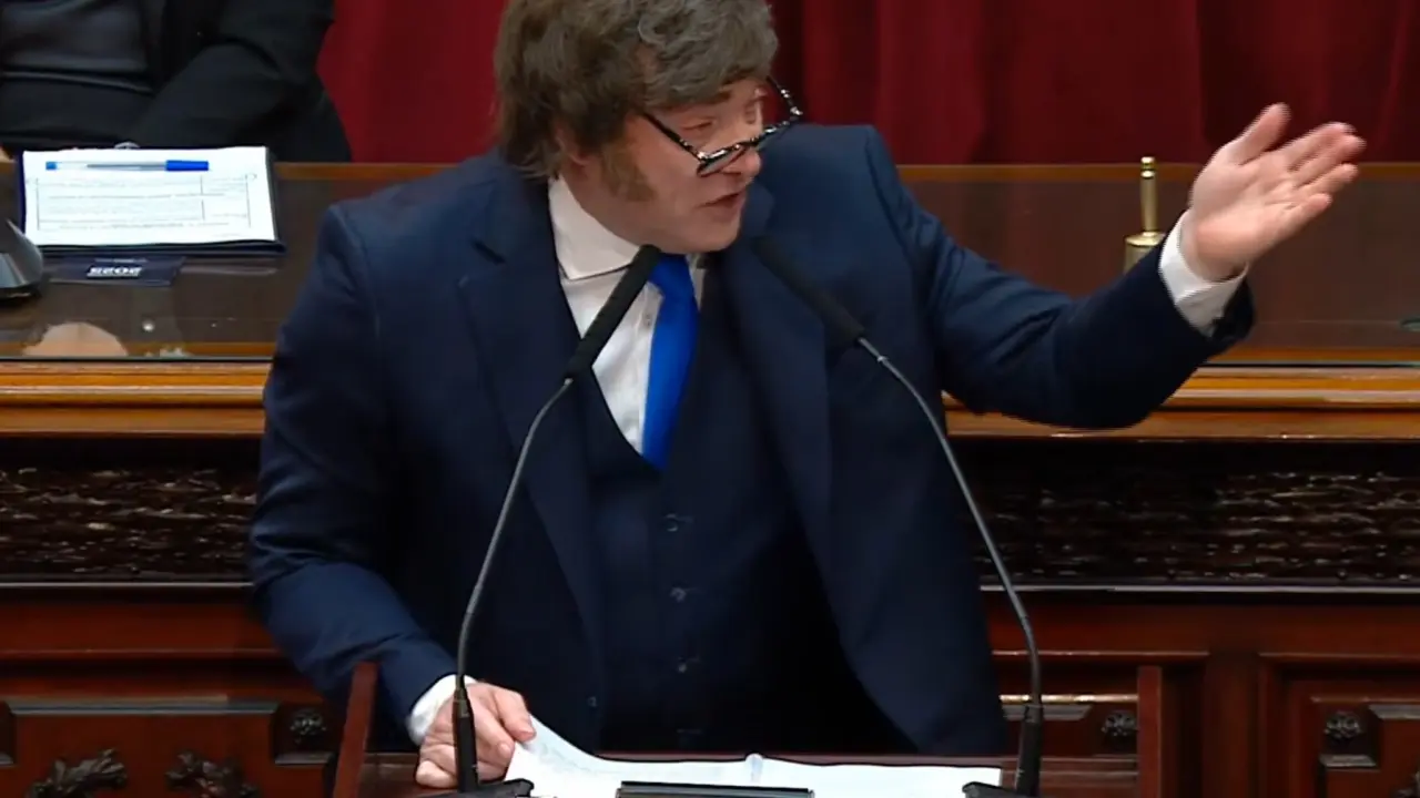 Javier Milei, en la apertura de sesiones 2026: “Hemos conseguido bajar la tasa de homicidios en un 17% a nivel nacional”