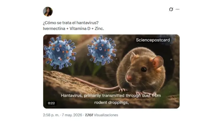 No hay pruebas de que la ivermectina, la vitamina D o el zinc sean un tratamiento efectivo contra el hantavirus