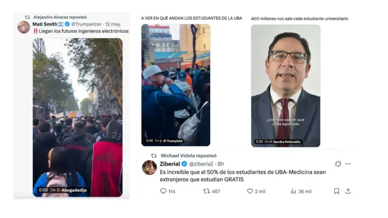 Marcha federal universitaria: cuáles son las cuentas que difundieron noticias falsas