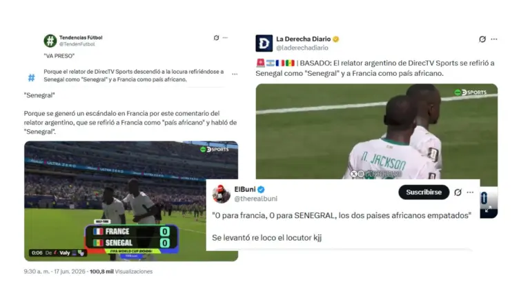 El audio de este video donde un relator argentino se refiere a Francia como “país africano” fue generado con IA