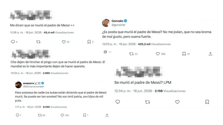 Falsa noticia del padre de Messi: cómo un rumor se transformó en una desinformación