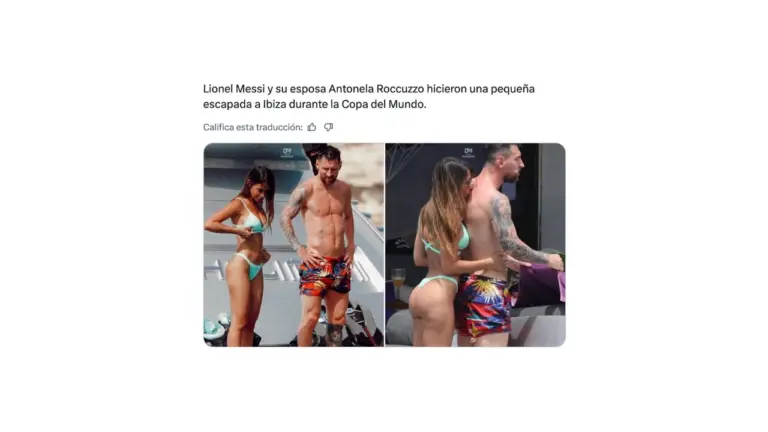 Es falso que Messi y Antonela se fueron de vacaciones a Ibiza durante el Mundial 2026: las fotos son de 2022