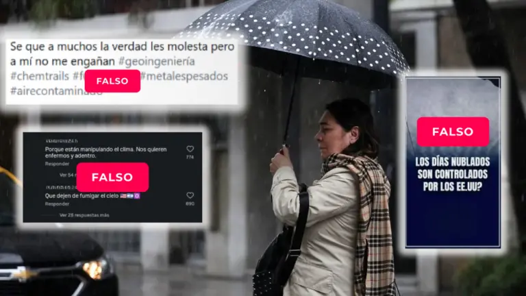 Es falso que los días nublados en agosto en Buenos Aires fueron producto de geoingeniería o “chemtrails”