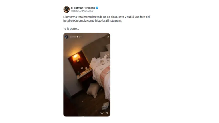 Javier Milei no publicó una imagen de su habitación de hotel en Colombia: fue generada con IA