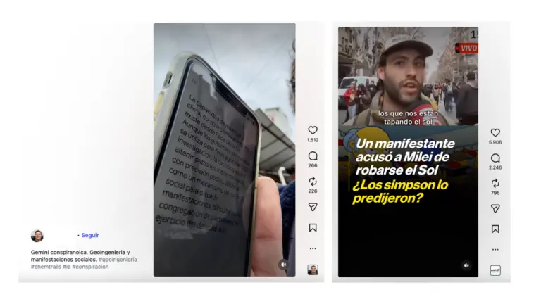 Es falso que el Gobierno haya usado geoingeniería  para “tapar el sol” y evitar movilizaciones durante el debate de la Ley de Propiedad Privada
