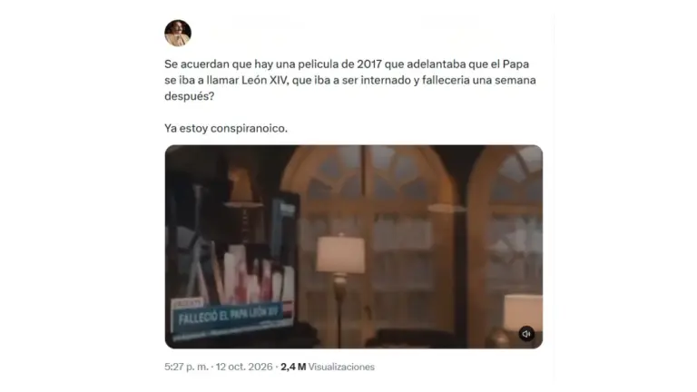 La enfermedad del papa León XIV no coincide con la que se menciona en la película mexicana “El Habitante”