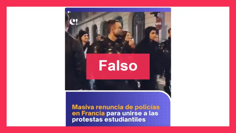 Protestas en Francia: es falso el video sobre las renuncias masivas de policías